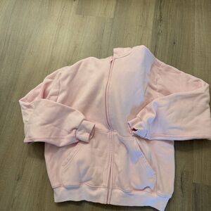 SKIMS light pink zip up hoodie